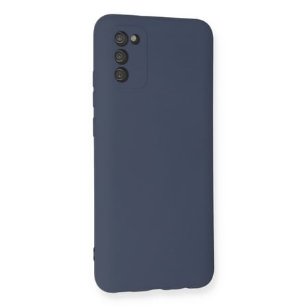 Samsung Galaxy A03s Kılıf Nano İçi Kadife Silikon - Gri