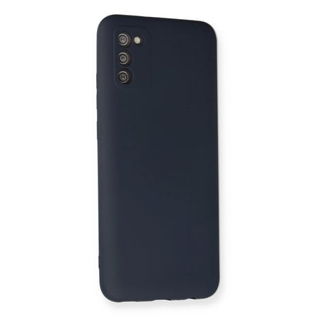 Samsung Galaxy A03s Kılıf Nano İçi Kadife Silikon - Lacivert