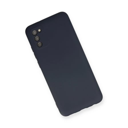 Samsung Galaxy A03s Kılıf Nano İçi Kadife Silikon - Lacivert
