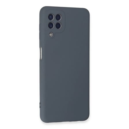Samsung Galaxy A22 Kılıf Nano İçi Kadife Silikon - Gri