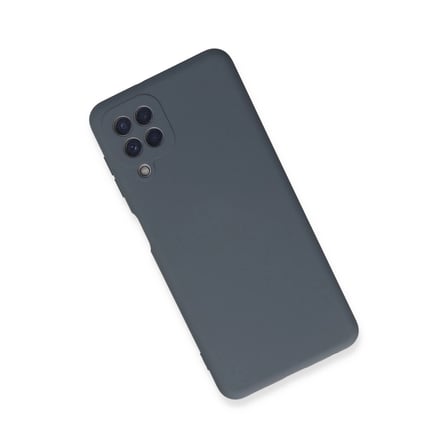 Samsung Galaxy A22 Kılıf Nano İçi Kadife Silikon - Gri