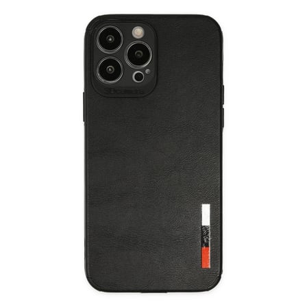 Apple İphone 13 Pro Max Kılıf Loop Deri Silikon - Siyah