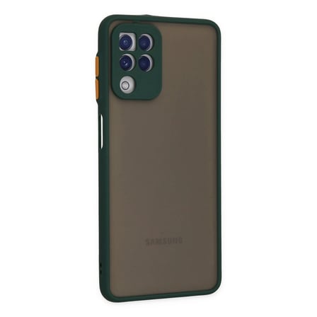 Samsung Uyumlu Galaxy A22 Kılıf Montreal Silikon Kapak - Yeşil