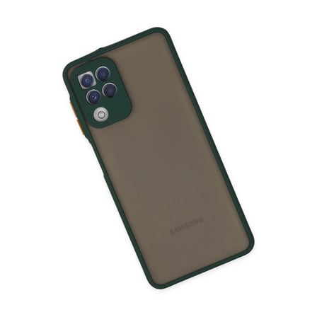Samsung Uyumlu Galaxy A22 Kılıf Montreal Silikon Kapak - Yeşil