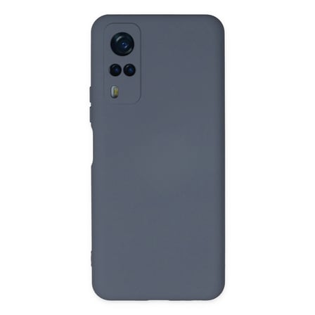 Vivo Y53s Kılıf Nano İçi Kadife Silikon - Gri