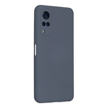 Vivo Y53s Kılıf Nano İçi Kadife Silikon - Gri