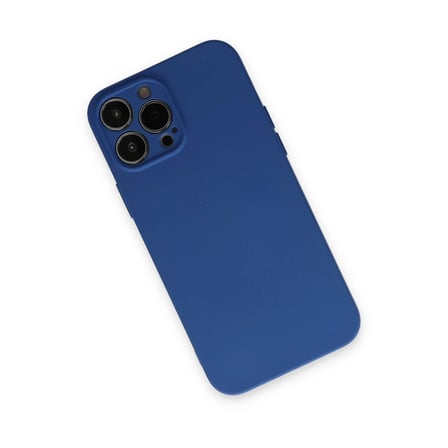 Apple İphone 13 Pro Max Kılıf Nano İçi Kadife Silikon - Lacivert