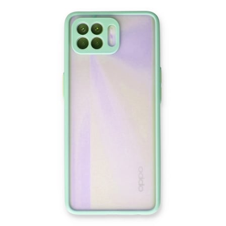 Oppo Reno 4 Lite Kılıf Montreal Silikon Kapak - Turkuaz