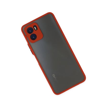 Vivo Y15s Kılıf Montreal Silikon Kapak - Kırmızı