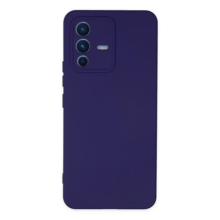 Vivo V23 5g Kılıf Nano İçi Kadife Silikon - Mor