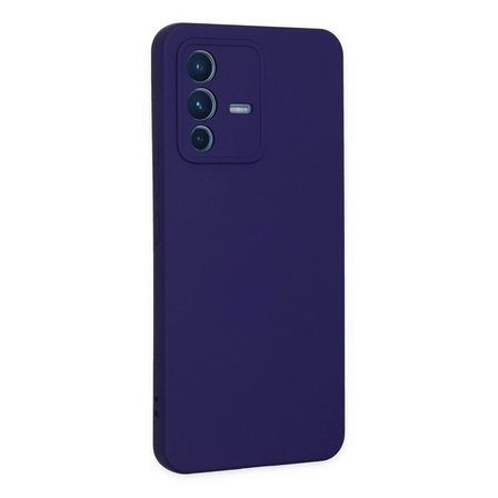 Vivo V23 5g Kılıf Nano İçi Kadife Silikon - Mor