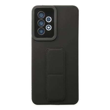 Samsung Galaxy A33 5g Kılıf Mega Standlı Silikon - Siyah