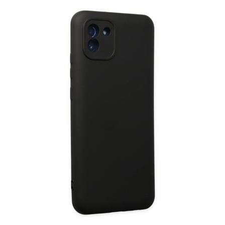 Samsung Galaxy A03 Kılıf Nano İçi Kadife Silikon - Siyah
