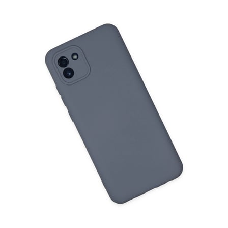 Samsung Galaxy A03 Kılıf Nano İçi Kadife Silikon - Gri