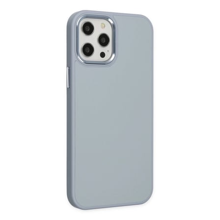 Apple İphone 12 Pro Max Kılıf Asya Deri Silikon - Sierra Blue