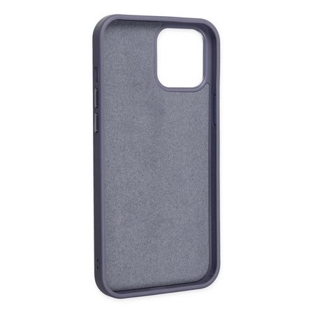 Apple İphone 12 Pro Max Kılıf Asya Deri Silikon - Mor