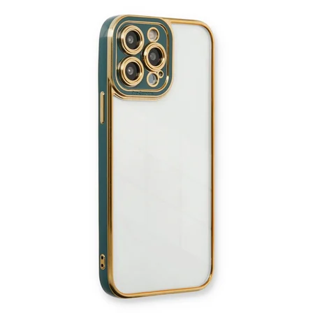 Apple İphone 14 Pro Kılıf Liva Lens Silikon - Yeşil
