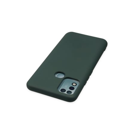 İnfinix Hot 10 Play Kılıf Nano İçi Kadife Silikon - Koyu Yeşil