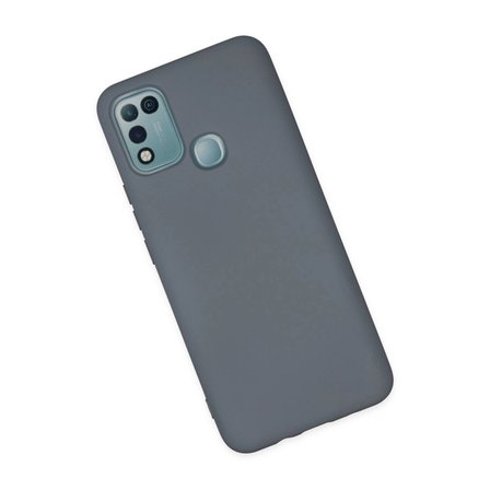 İnfinix Hot 10 Play Kılıf Nano İçi Kadife Silikon - Gri