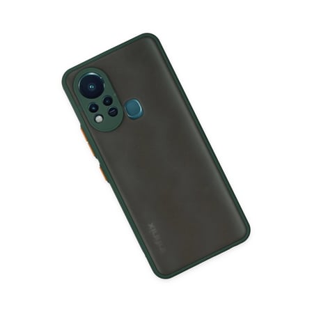 İnfinix Hot 11s Kılıf Montreal Silikon Kapak - Yeşil