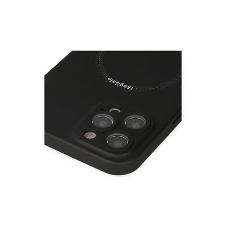 Apple İphone 12 Pro Kılıf Jack Magneticsafe Lens Silikon - Siyah