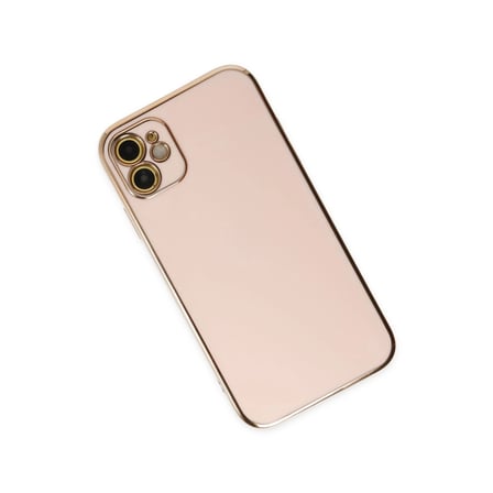 Apple İphone 12 Kılıf Volet Silikon - Pembe