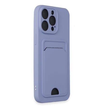 Apple İphone 14 Pro Max Kılıf Kelvin Kartvizitli Silikon - Lila