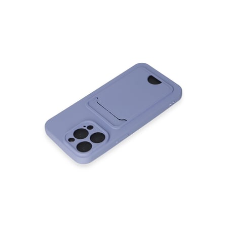 Apple İphone 14 Pro Max Kılıf Kelvin Kartvizitli Silikon - Lila