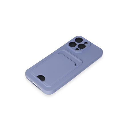 Apple İphone 14 Pro Max Kılıf Kelvin Kartvizitli Silikon - Lila