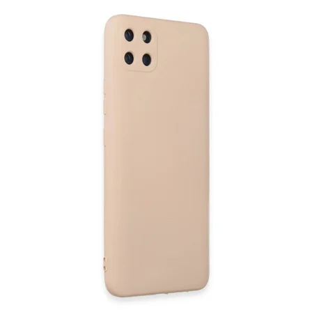 Realme C11 Kılıf Nano İçi Kadife Silikon - Pudra