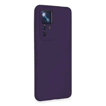 Xiaomi Mi 12t Pro Kılıf Nano İçi Kadife Silikon - Mor
