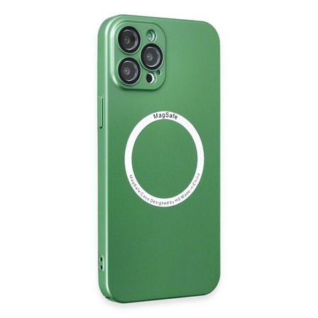 Apple İphone 12 Pro Kılıf Jack Magneticsafe Lens Silikon - Yeşil