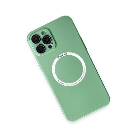 Apple İphone 12 Pro Kılıf Jack Magneticsafe Lens Silikon - Yeşil