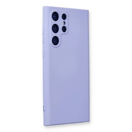 Samsung Galaxy S23 Ultra Kılıf Nano İçi Kadife Silikon - Lila