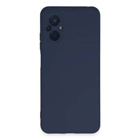Xiaomi Poco M5 Kılıf Nano İçi Kadife Silikon - Lacivert