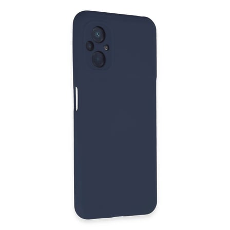 Xiaomi Poco M5 Kılıf Nano İçi Kadife Silikon - Lacivert