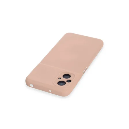 Xiaomi Uyumlu Poco M5 Kılıf Nano İçi Kadife Silikon - Pudra
