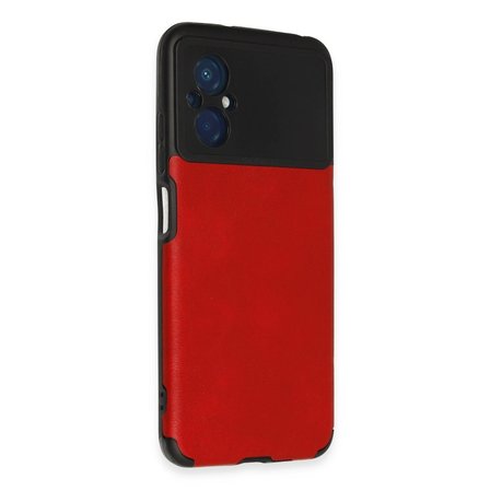 Xiaomi Poco M5 Kılıf Loop Deri Silikon - Kırmızı