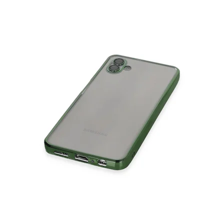 Samsung Galaxy A04 Kılıf Razer Lensli Silikon - Yeşil