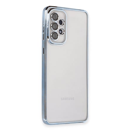 Samsung Galaxy A53 5g Kılıf Razer Lensli Silikon - Açık Mavi