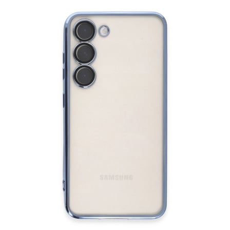Samsung Galaxy S23 Kılıf Razer Lensli Silikon - Açık Mavi