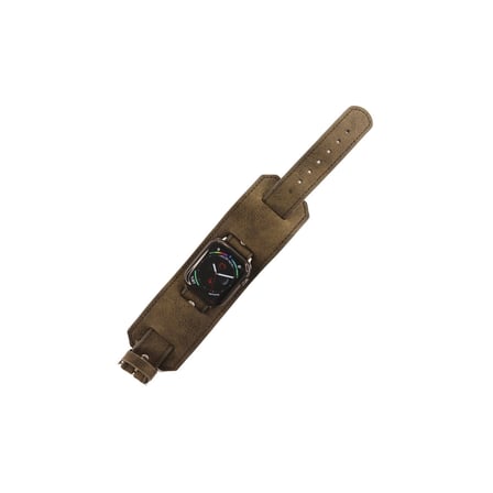 Apple Uyumlu Watch 42mm Nl17 Deri Kordon (saat Değildir) - Kahverengi