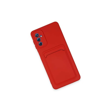 Samsung Galaxy A14 4g Kılıf Kelvin Kartvizitli Silikon - Kırmızı