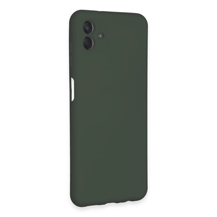 Samsung Galaxy A04e Kılıf Nano İçi Kadife Silikon - Koyu Yeşil