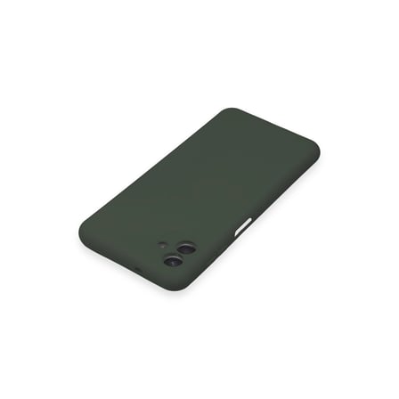 Samsung Galaxy A04e Kılıf Nano İçi Kadife Silikon - Koyu Yeşil