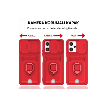 Xiaomi Poco X5 5g Kılıf Zuma Kartvizitli Yüzüklü Silikon - Lila