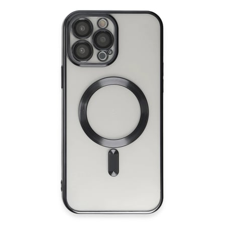 Apple Uyumlu İphone 15 Pro Kılıf Kross Magneticsafe Kapak - Siyah