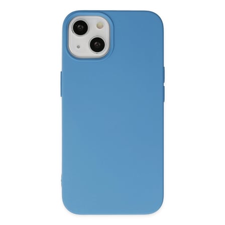 Apple Uyumlu İphone 15 Pro Kılıf Nano İçi Kadife Silikon - Mavi