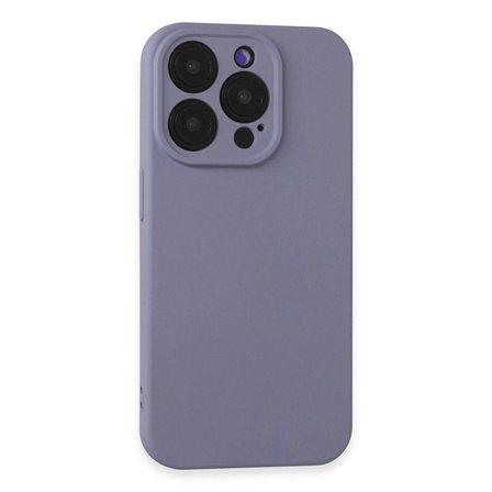 Apple İphone 15 Pro Max Kılıf Nano İçi Kadife Silikon - Lila