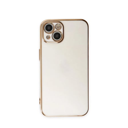 Apple İphone 15 Kılıf Volet Silikon - Beyaz